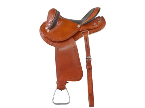 Crossbreed leather saddle